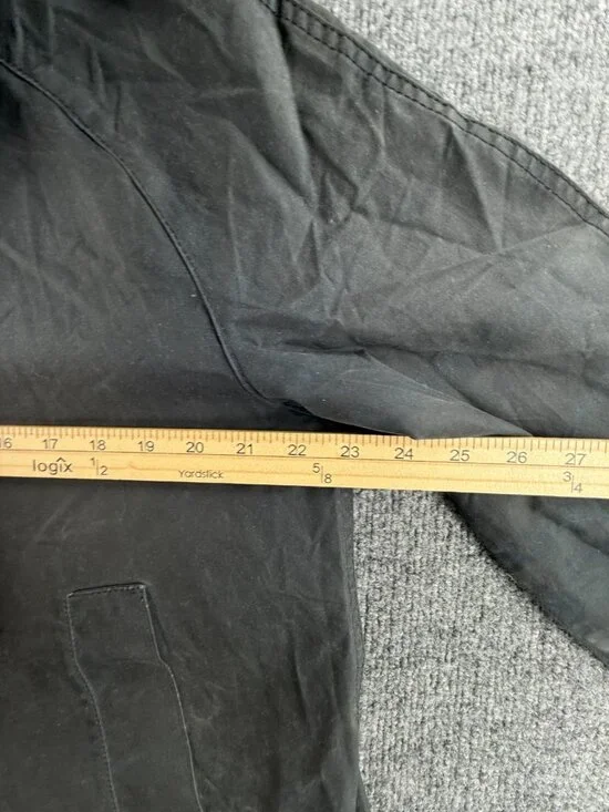 Barbour Love Wax Jacket Women Full Zip Blue Size 12 US Bird Lining Bridgewater - Picture 8 of 16